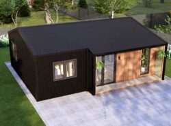 Residential Barn Style Two Bedroom H Log Cabin -Mycabin.ie